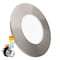 Luxrite 3-4 Inch LED Flush Mount & Recessed Light 5CCT 650LM Dimmable J-Box or 4 Recessed Can Nickel LR24980 LR24984-1PK - alternate 1